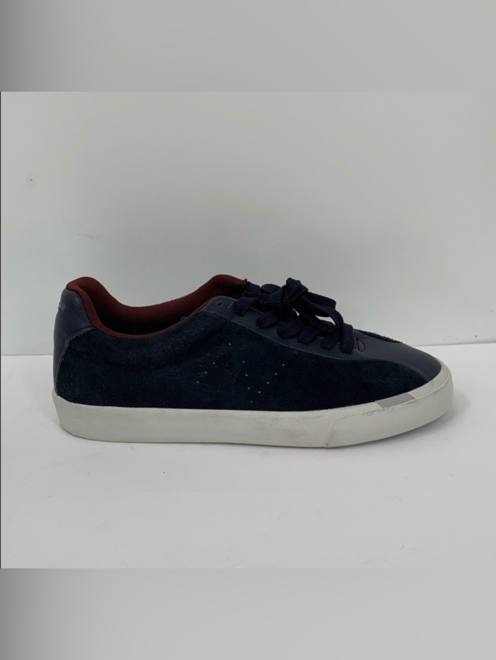 New Balance Numeric 22 sneakers skate shoe navy blue tie lace-up suede men 8